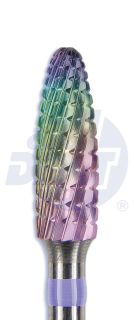 RAINBOW tvrdokovová fréza Spiral Cut na plast, plamen, špičatý, do mikromotoru, Ø 4 mm