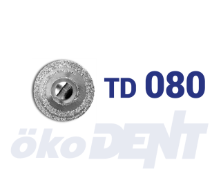 Modrý TURBO diamantový disk, do mikromotoru, střední zrnitost