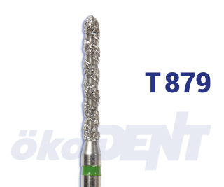 TURBO diamant, černé torpédo (L = 10 mm), do červeného kolénka, velmi hrubá zrnitost, Ø 1,4 mm