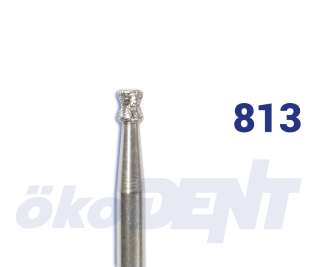 Diamantový vrtáček, modrý diabol, do červeného kolénka, střední zrnitost, Ø 1 mm – 806 313 032 524 010