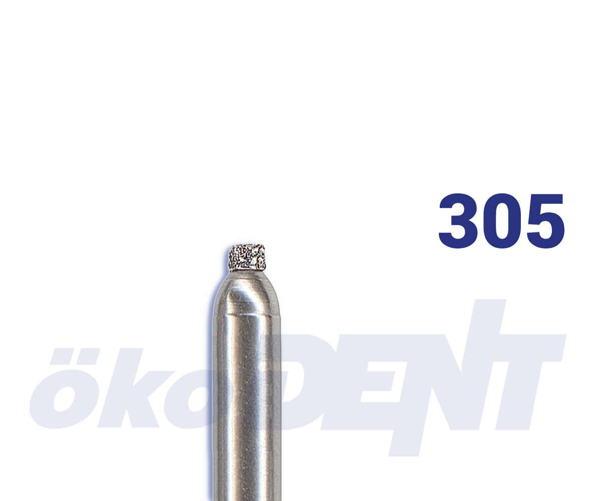Diamantový vrtáček, označovač hloubky 0,5 mm, do červeného kolénka, střední zrnitost, Ø 0,9 mm – 806 314 DM05 524 009