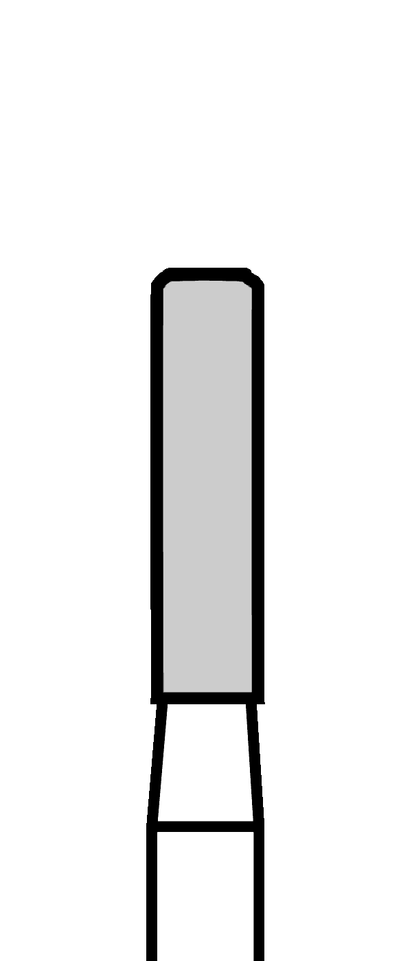 Diamantový vrtáček, zelený válec, oblé hrany (L = 6 mm), do mikromotoru, hrubá zrnitost, Ø 1,8 mm – 806 104 157 534 018