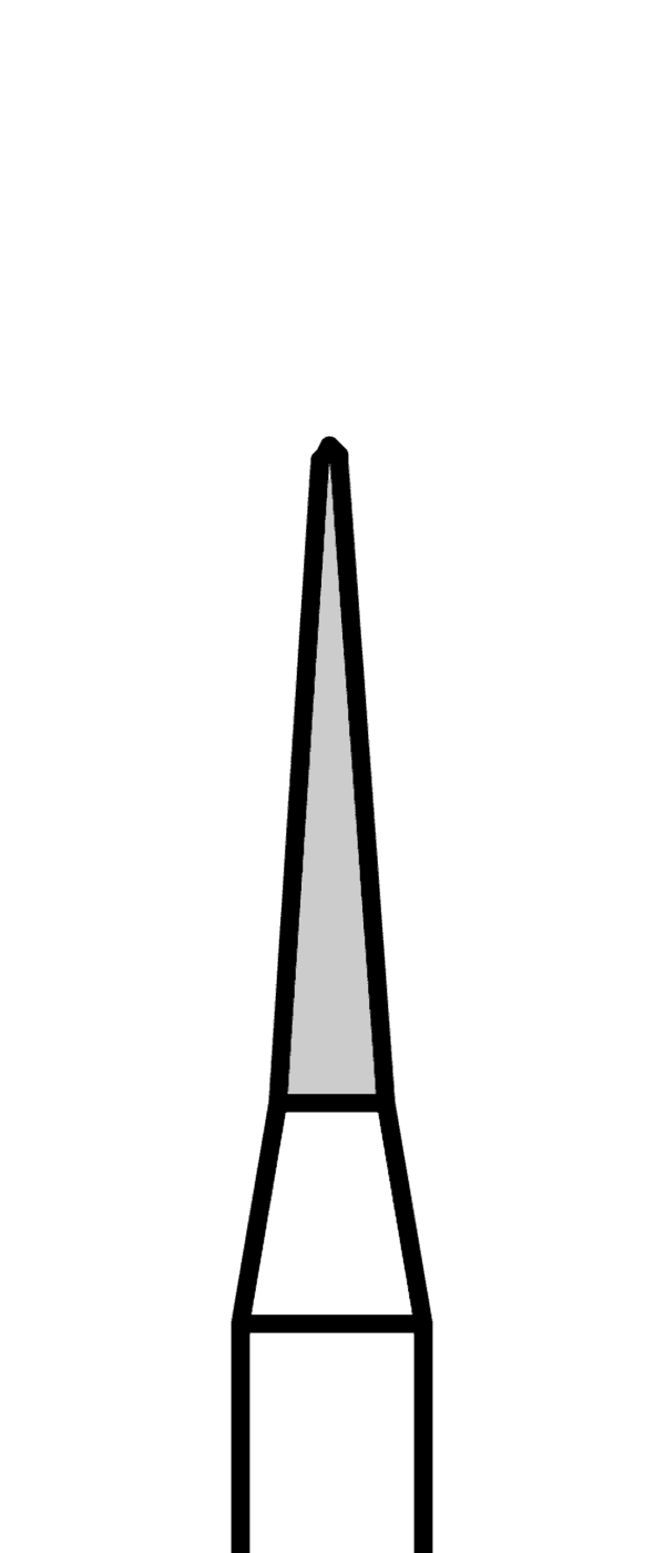 Diamantový vrtáček, žlutá špička, do mikromotoru, velmi jemná zrnitost, Ø 1,2 mm – 806 104 164 504 012
