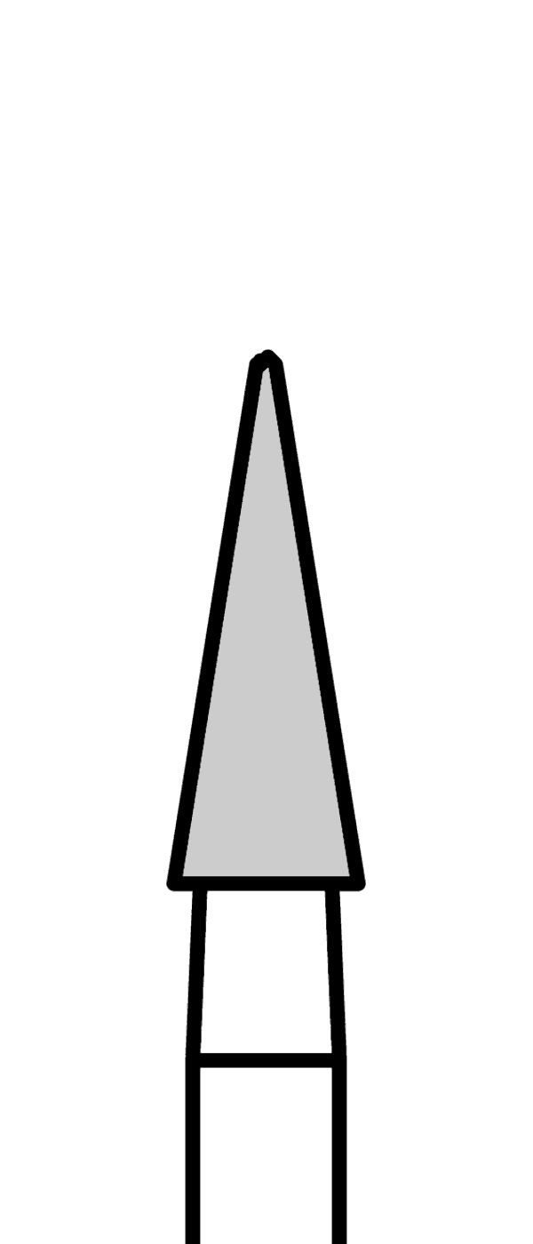 Diamantový vrtáček, zelená špička, do mikromotoru, hrubá zrnitost, Ø 2,3 mm – 806 104 164 534 023