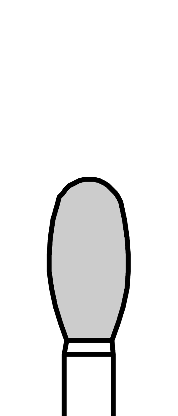 Diamantový vrtáček, zelené vajíčko, do mikromotoru, hrubá zrnitost, Ø 2,9 mm – 806 104 277 534 029