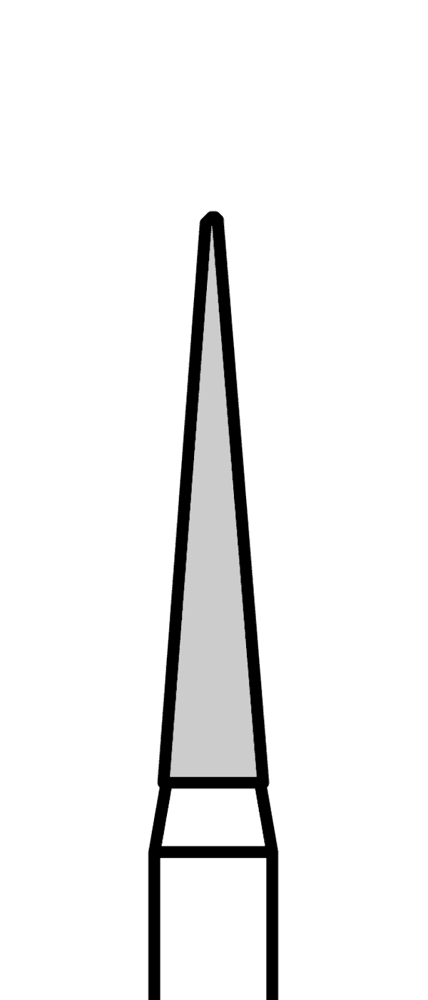 Diamantový vrtáček, zelená špička (L = 8 mm), do modrého kolénka, hrubá zrnitost, Ø 1,6 mm – 806 204 165 534 016