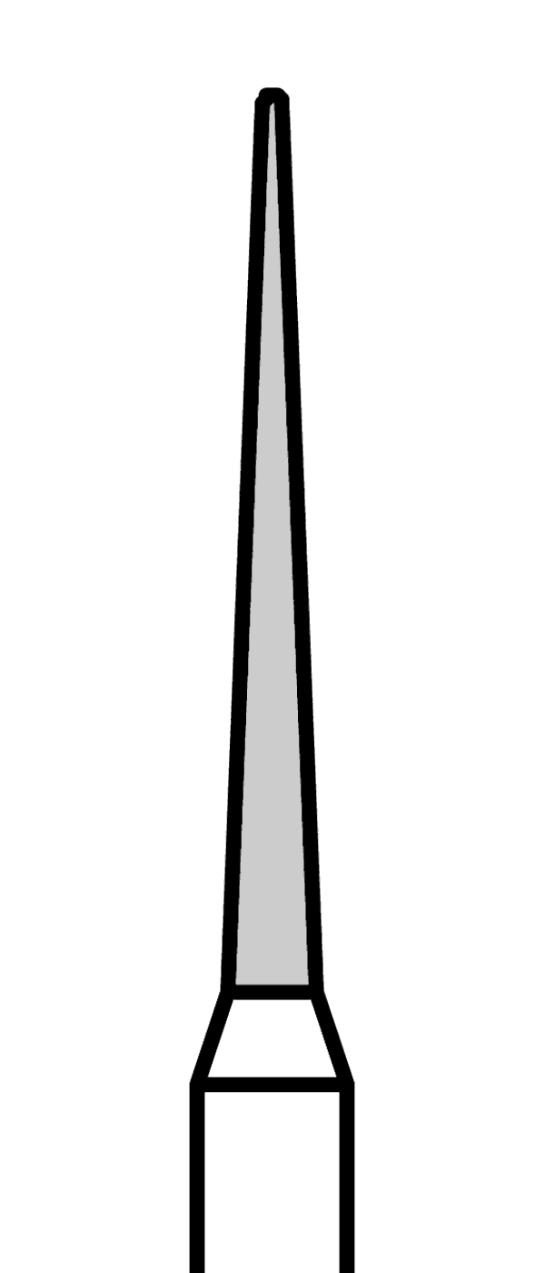 Diamantový vrtáček, zelená špička (L = 10 mm), do mikromotoru, hrubá zrnitost, Ø 1,2 mm – 806 104 166 534 012