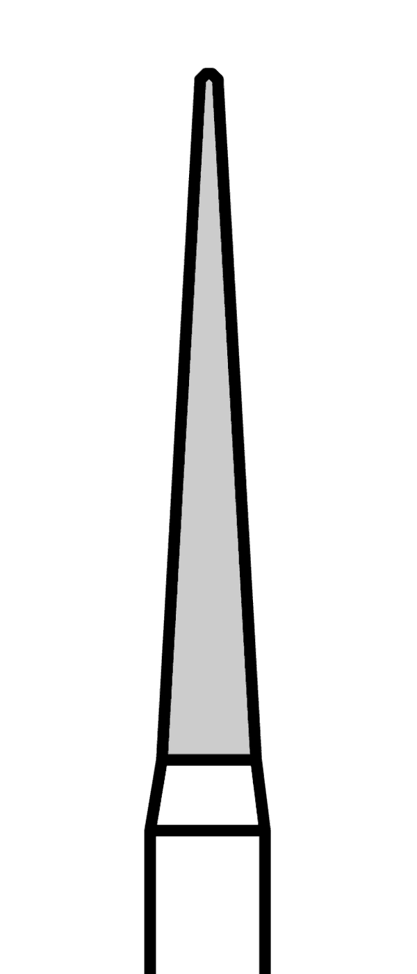 Diamantový vrtáček, zelená špička (L = 10 mm), do mikromotoru, hrubá zrnitost, Ø 1,6 mm – 806 104 166 534 016