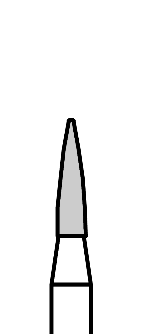 Diamantový vrtáček, zelený plamen, do červeného kolénka, hrubá zrnitost, Ø 1,4 mm – 806 314 247 534 014
