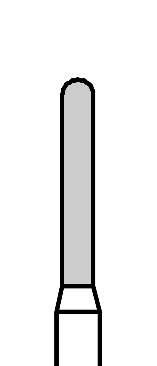Diamantový vrtáček, zelené torpédo, oblé (L = 8 mm), do mikromotoru, hrubá zrnitost, Ø 1,4 mm – 806 104 141 534 014