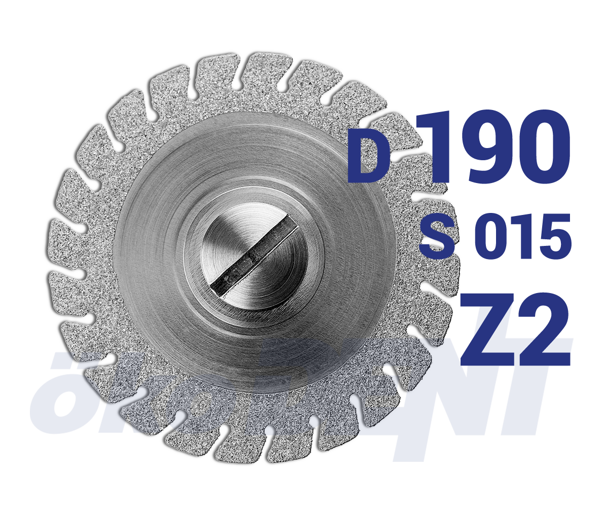 Diamantový disk, červený superflex, ozubený Z2, do mikromotoru, jemná zrnitost, Ø 19 mm