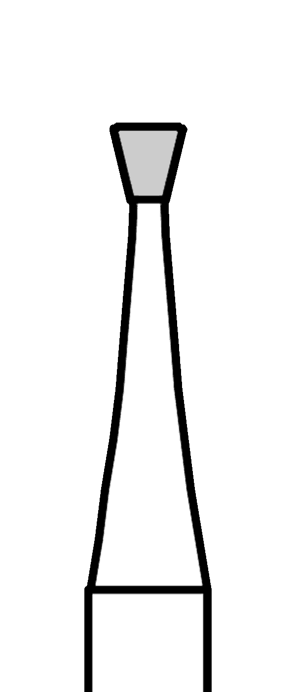 Tvrdokovový vrtáček, obrácený kónus, do mikromotoru, Ø 1,4 mm