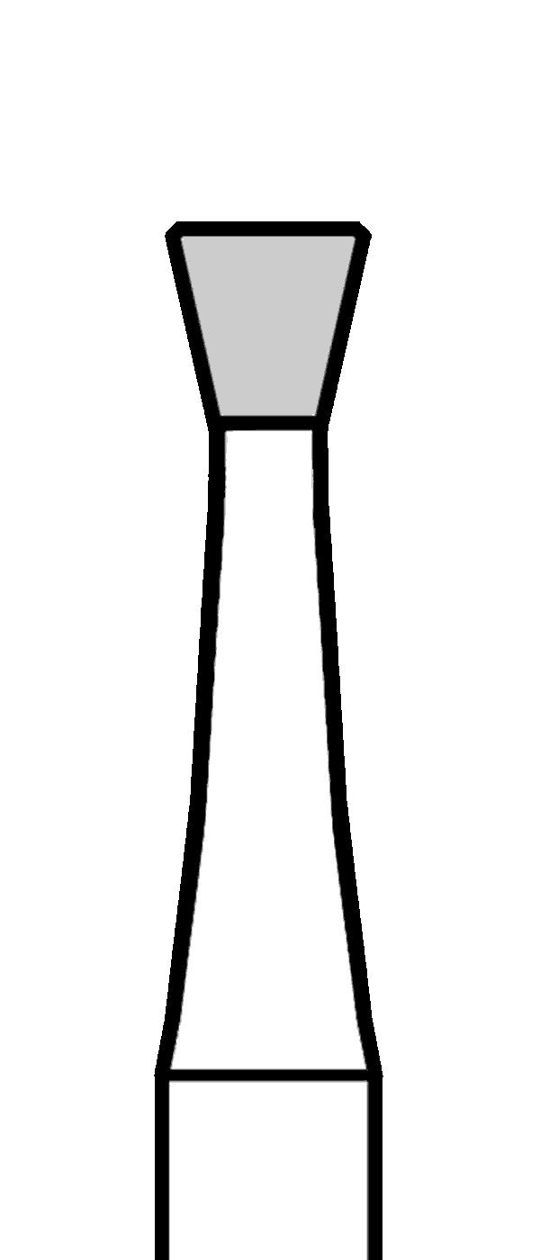 Tvrdokovový vrtáček, obrácený kónus, do modrého kolénka, Ø 2,3 mm