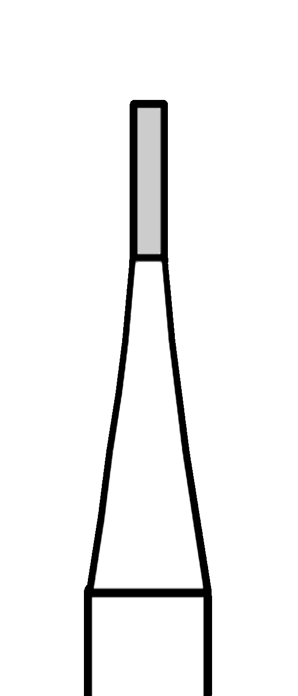 Tvrdokovový vrtáček, válec, rovný, do červeného kolénka, Ø 0,8 mm