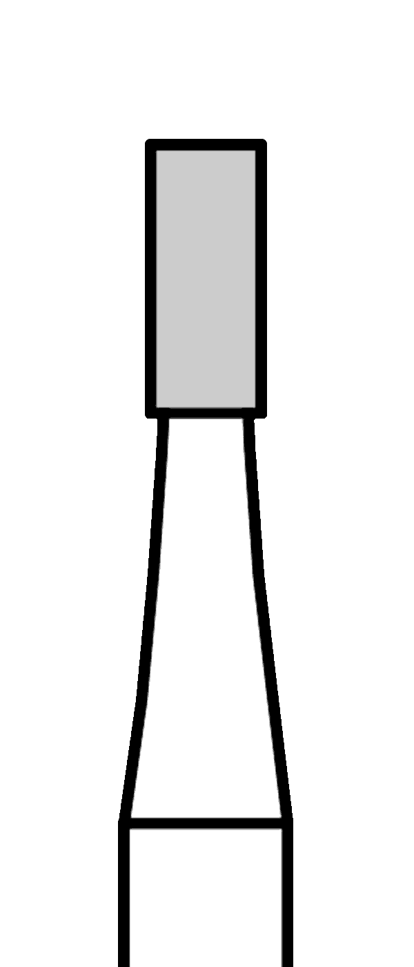 Tvrdokovový vrtáček, válec, rovný, do červeného kolénka, Ø 1,6 mm
