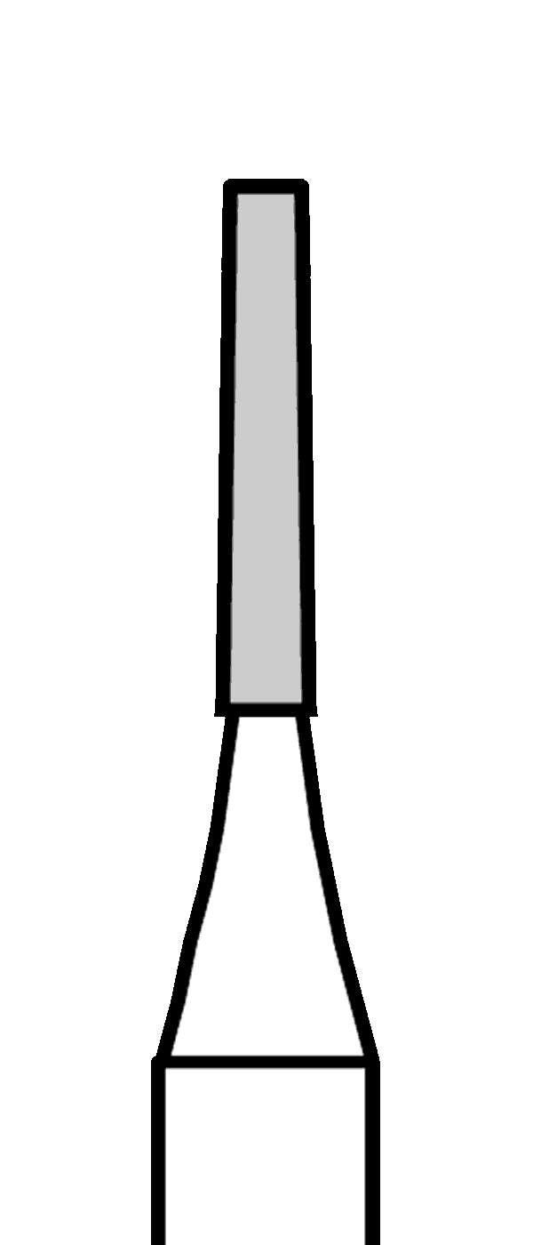 Tvrdokovový vrtáček, kónus, rovný, dlouhý, do červeného kolénka, Ø 1,2 mm