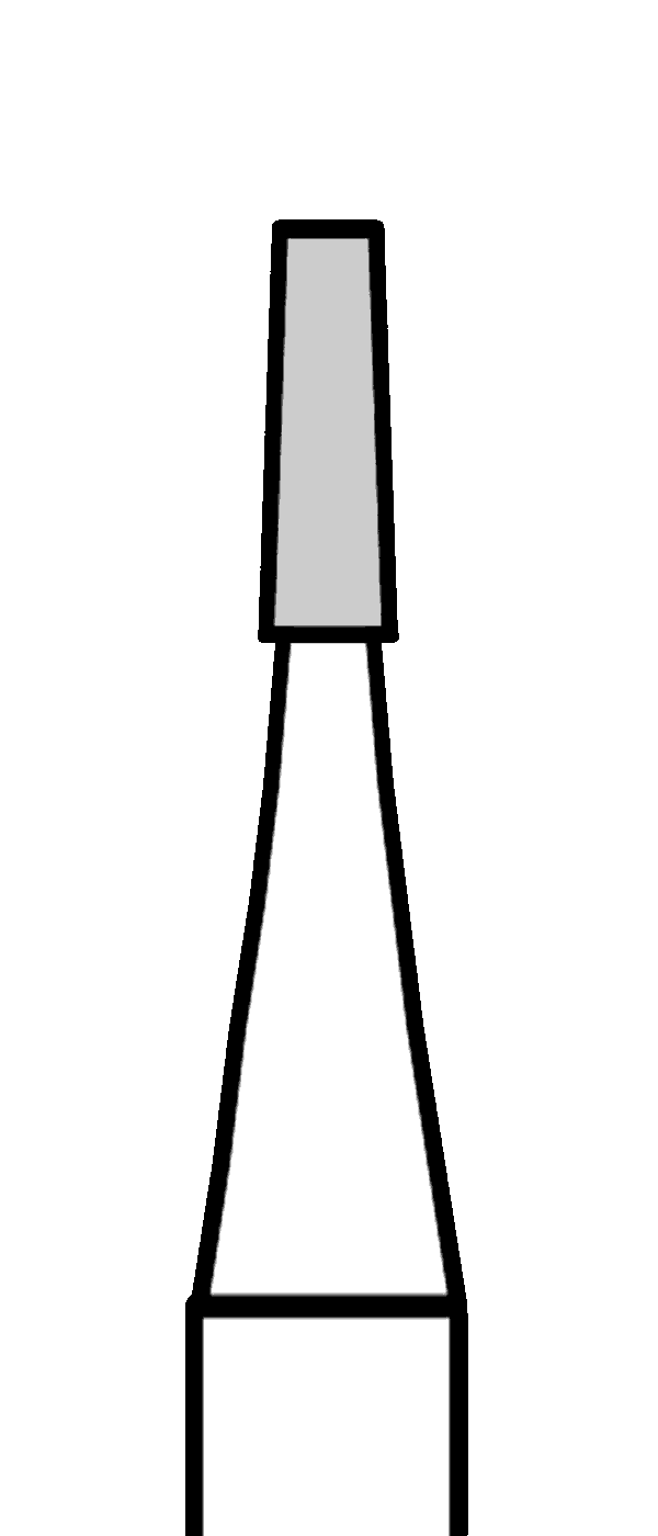 Tvrdokovový vrtáček, kónus, rovný, do mikromotoru, Ø 0,9 mm