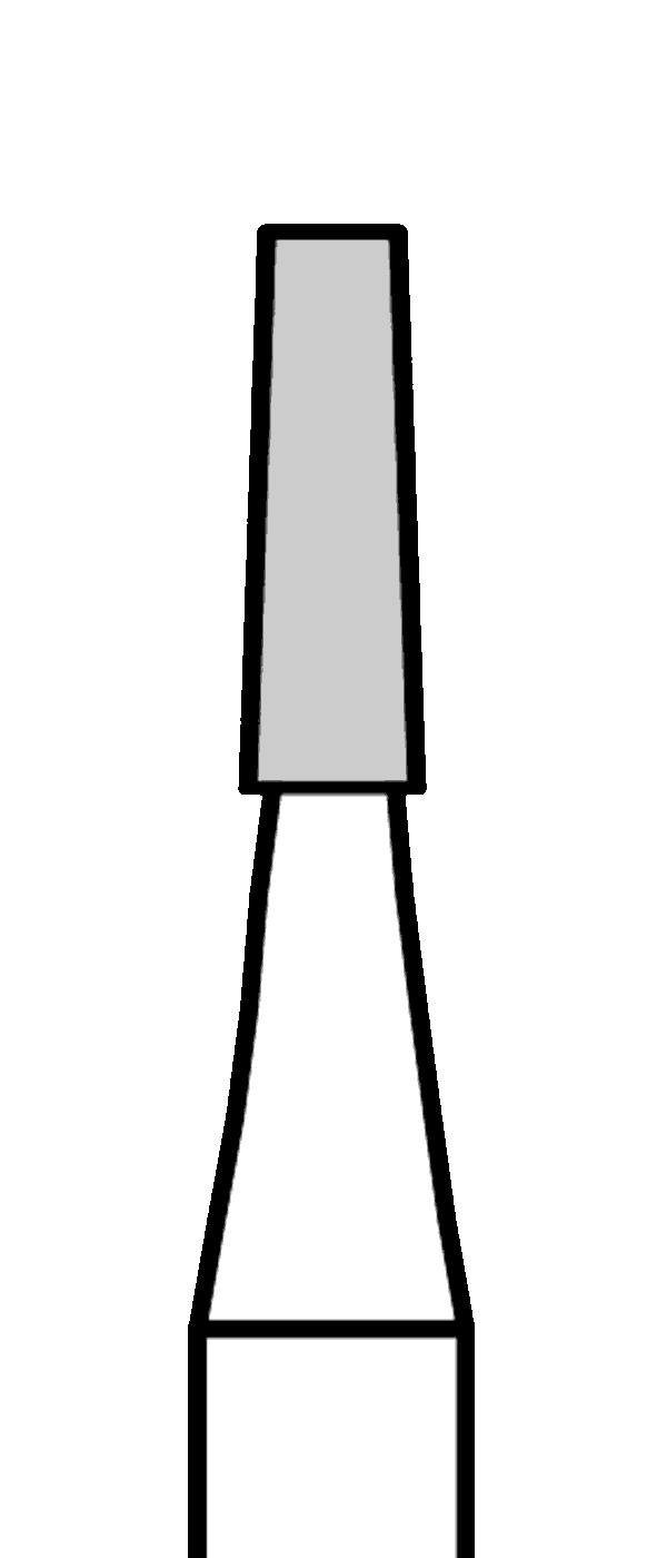 Tvrdokovový vrtáček, kónus, rovný, do červeného kolénka, Ø 1,6 mm
