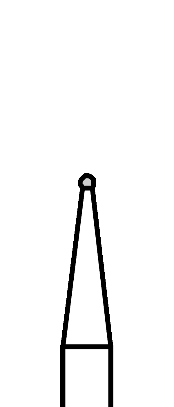 Růžicový vrtáček, kulička, do mikromotoru, Ø 0,7 mm