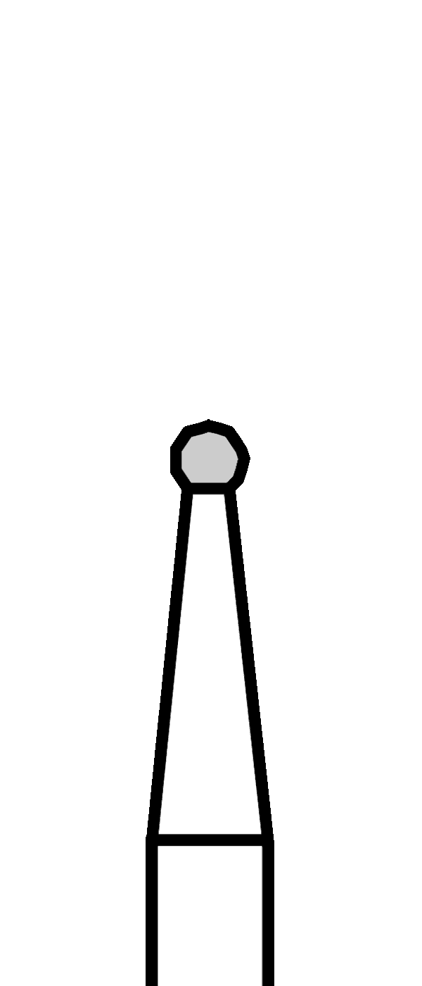 Růžicový vrtáček, kulička, do mikromotoru, Ø 1,2 mm