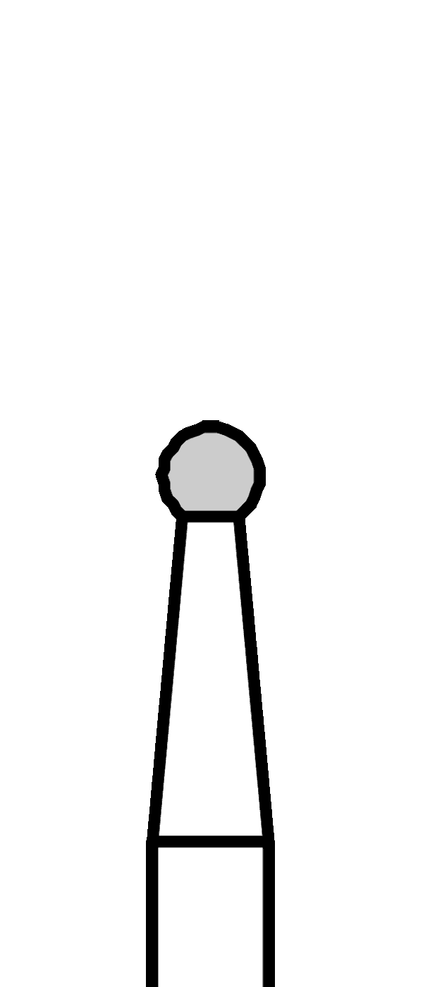 Růžicový vrtáček, kulička, do červeného kolénka, Ø 1,6 mm