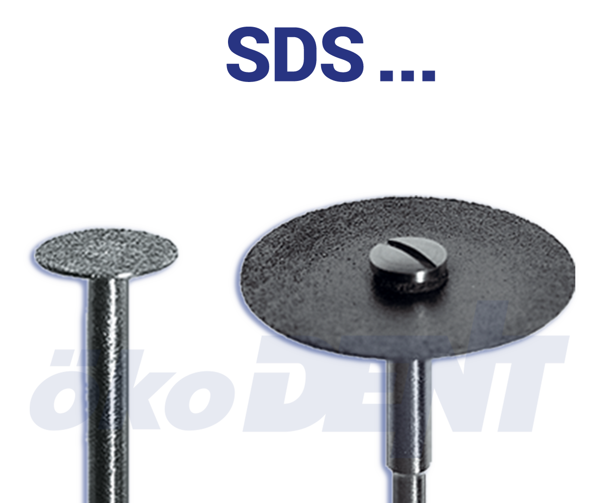 Modrý sintrovaný diamant, do mikromotoru, disk, střední zrnitost
