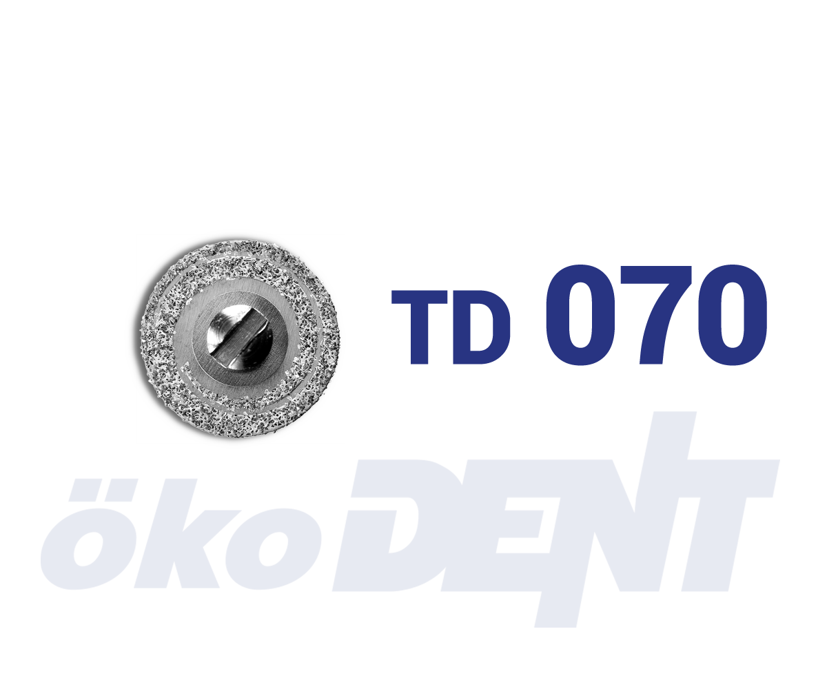 Modrý TURBO diamantový disk, do mikromotoru, střední zrnitost