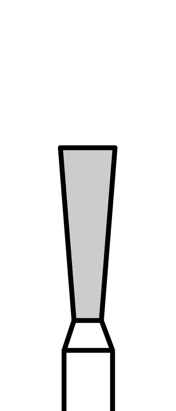 Diamantový vrtáček, modrý kónus, do červeného kolénka, střední zrnitost, Ø 2,1 mm – 806 313 225 524 021