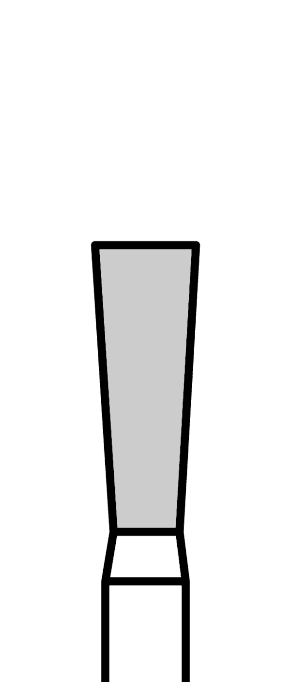 Diamantový vrtáček, modrý kónus, do červeného kolénka, střední zrnitost, Ø 2,3 mm – 806 314 225 524 023
