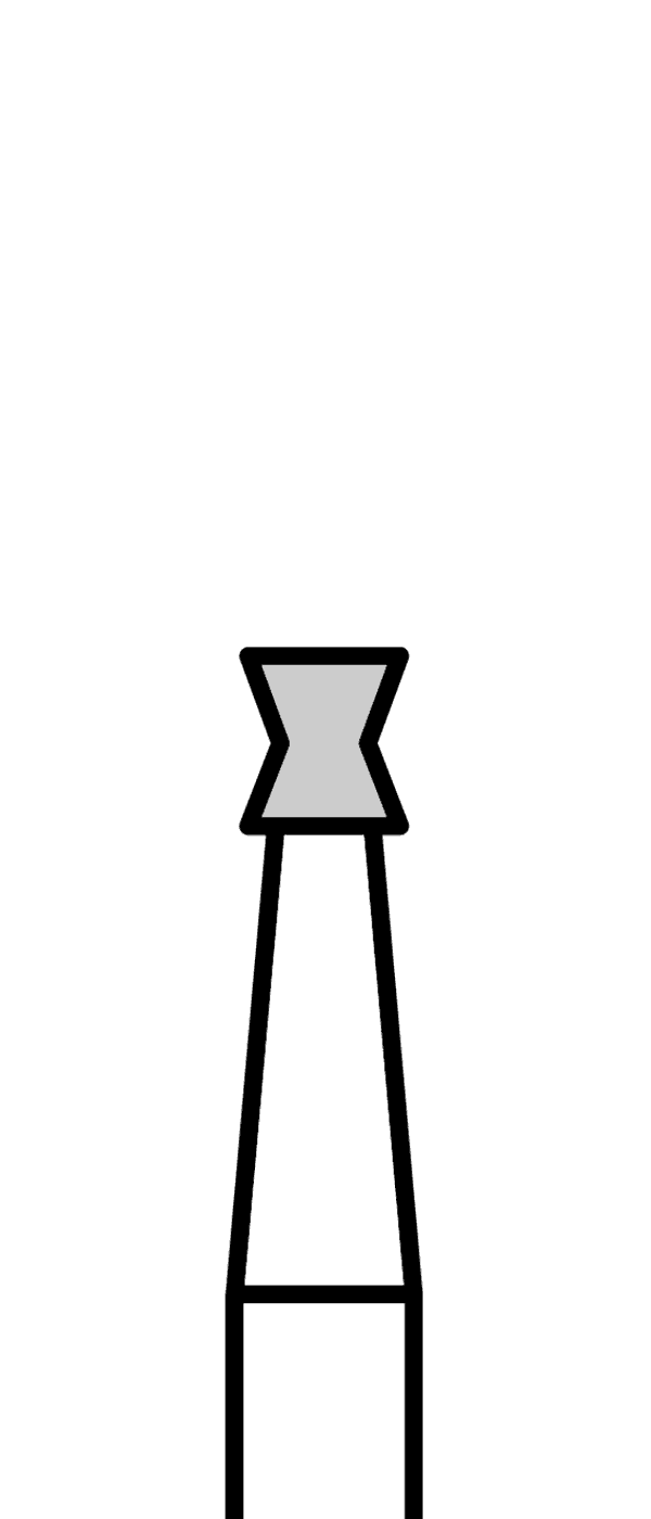 Diamantový vrtáček, modrý diabol, do červeného kolénka, střední zrnitost, Ø 1,6 mm – 806 314 032 524 016